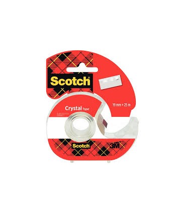 Dévidoir scotch crystal 25mx19mm   3M