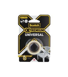 Adhésif toilé 3M blanc 3mx19mm