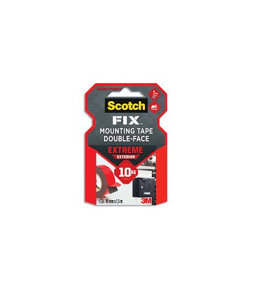 Adhésif double face 3M extrême extérieur 1.5mx19mm