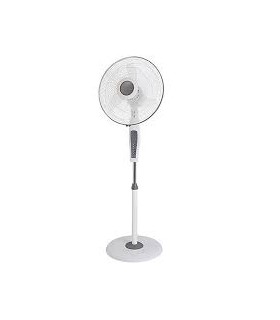 Ventilateur sur pied 40cm blanc 55w 3 vitesses + télécommande Profile