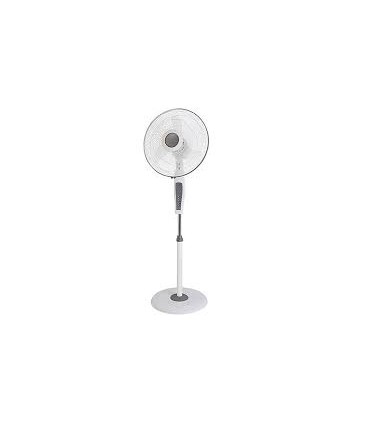 Ventilateur sur pied 40cm blanc 55w 3 vitesses + télécommande Profile