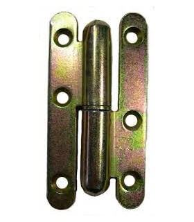 Paumelle de porte droite acier 80x45mm x2
