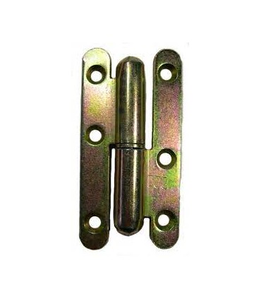 Paumelle de porte droite acier 80x45mm x2