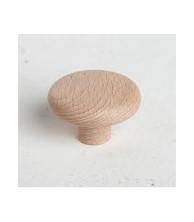 Bouton bois cerisier pour meuble 25mm x2