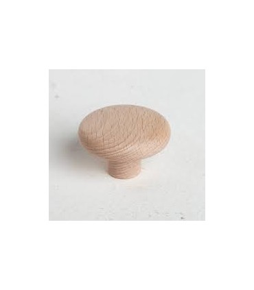 Bouton bois cerisier pour meuble 25mm x2