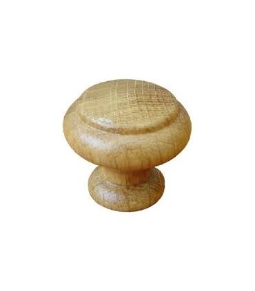 Bouton bois hêtre pour meuble 30mm x2