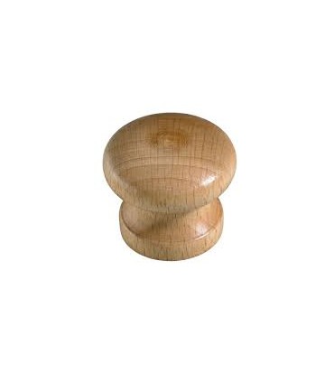 Bouton bois hêtre pour meuble 35mm x2