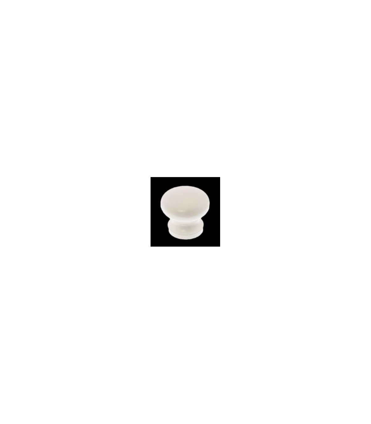 Bouton bois blanc pour meuble x2