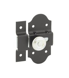 Targette bouton tournant 30x80 noir