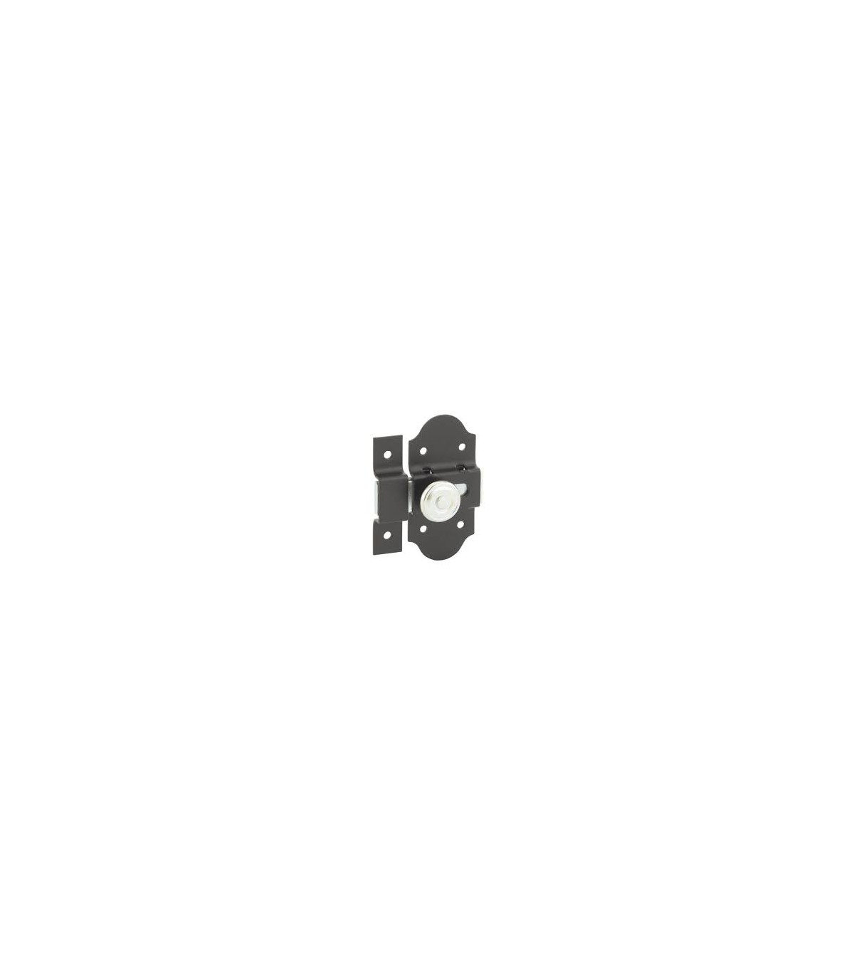 Targette bouton tournant 30x80 noir