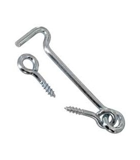 Crochet contrevent acier 4x80mm x3