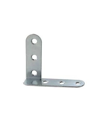 Équerre chassis coudé gauche acier 60mm x4