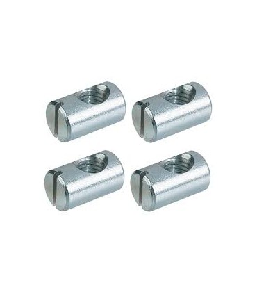 Écrou creux acier pour vis assemblage x4