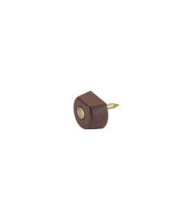 Taquet d'étagère à clou plastique marron x12