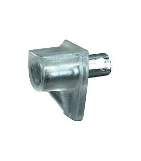 Taquet d'étagère plastique transparent d.6mm x12