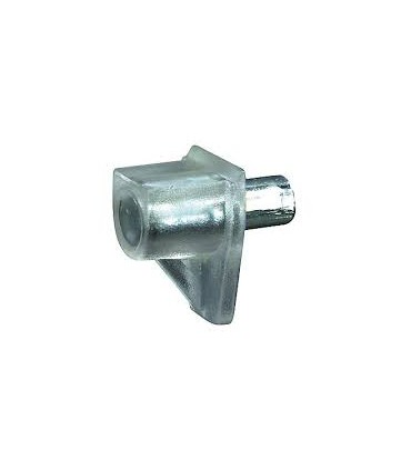 Taquet d'étagère plastique transparent d.6mm x12