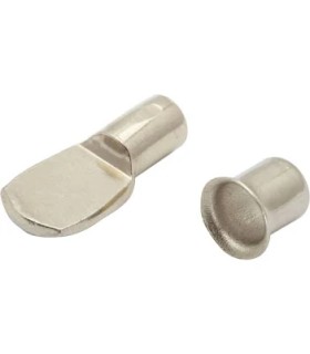 Taquet d'étagère + douille acier d.7 x8