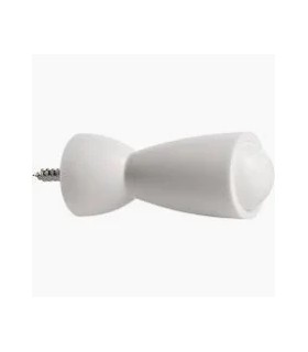 Butoir de porte en plastique blanc adhésif ou à visser x1