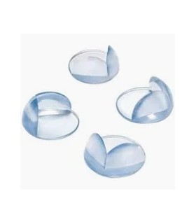 Coin plastique adhésif pour meuble d.25mm x4