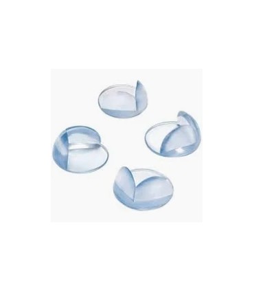 Coin plastique adhésif pour meuble d.25mm x4