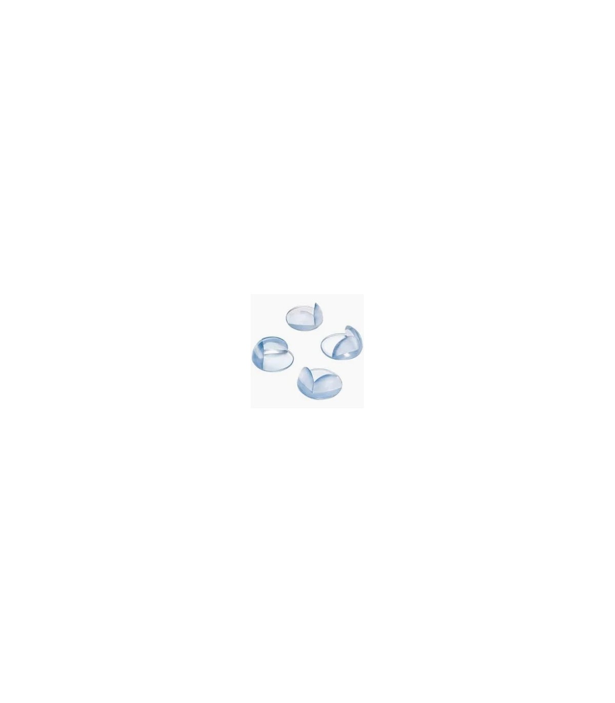 Coin plastique adhésif pour meuble d.25mm x4