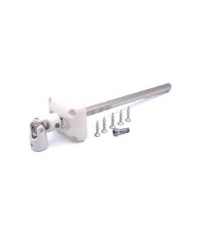 Bloc guide genouillère 6 pans d.7 acier blanc