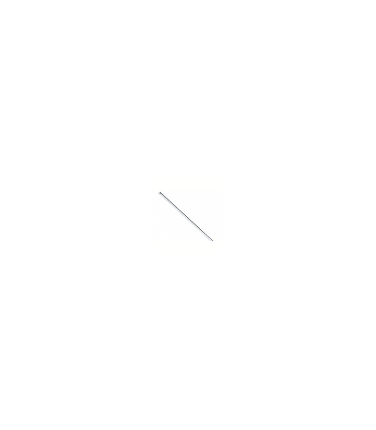 Tringle ronde blanche seule d.12 l.1.2m pour manivelle de volet