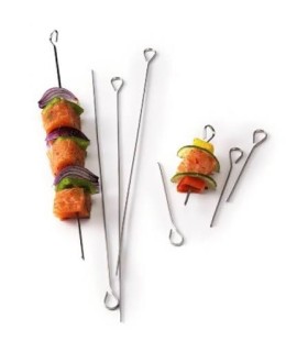 Jeux de pic à brochette avec anneaux 25cm x6