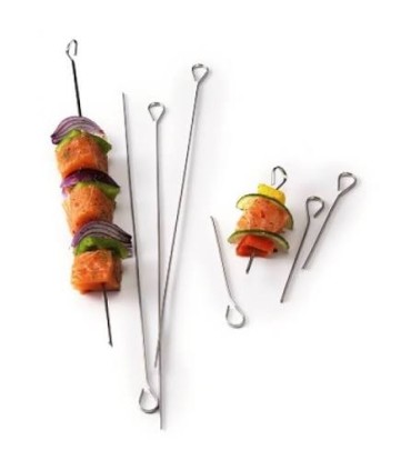 Jeux de pic à brochette avec anneaux 25cm x6