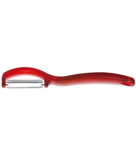 Eplucheur rouge à lame dentée