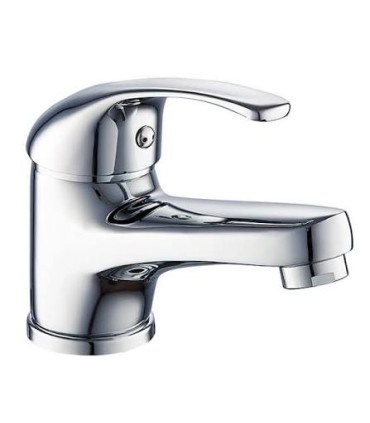 Robinet mitigeur lavabo avec vidage chrome Pola