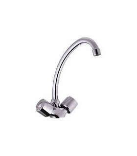 Robinet mélangeur évier chrome Ania