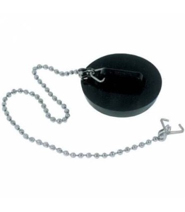 Bouchon chainette noir Ø55 à 57mm