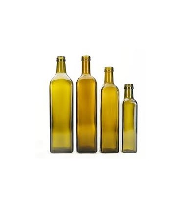 Bouteille carrée vert Marasca 750ml x8