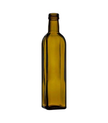Bouteille carrée vert Marasca 1L