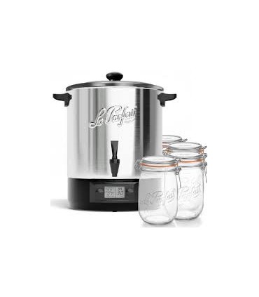 Stérilisateur Le Parfait 23L + 4 bocaux