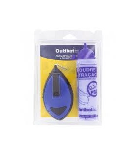 Cordeau traceur de maçon 30m + poudre 113g
