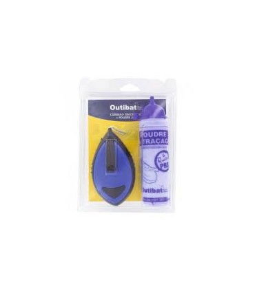 Cordeau traceur de maçon 30m + poudre 113g