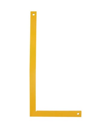 Equerre de maçon acier jaune 25x50cm