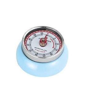 Minuteur rond aimanté bleu ciel