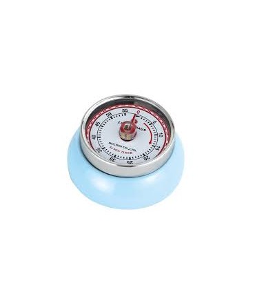 Minuteur rond aimanté bleu ciel