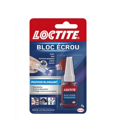 Colle bloc écrou tube 5g Loctite