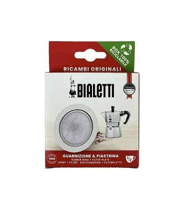3 joints 1 filtre pour 12 tasses cafetière Moka Bialetti